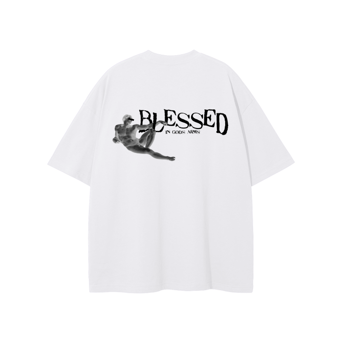 “BLESSED IN GODS ARMS” UNISEX LOOSE FIT TEE